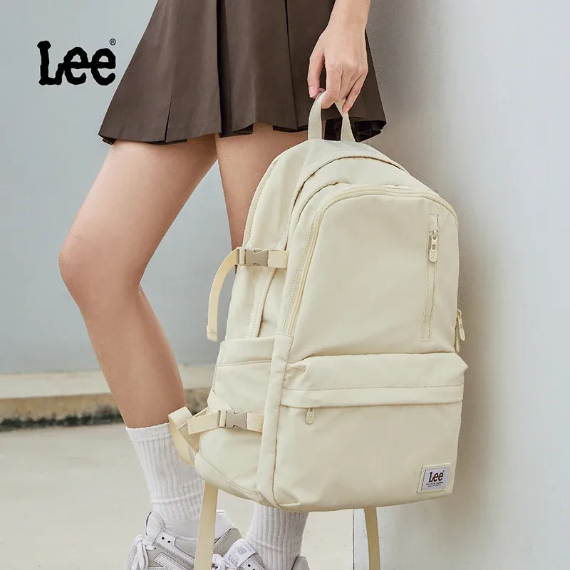 lee grande capacité voyage 15.6 pouces sac à dos pour ordinateur portable pour homme femmes imperméable décontracté en nylon adolescents collège sac d'école mâle