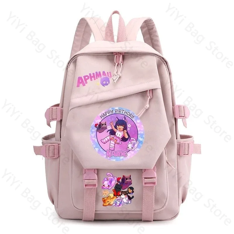 sac à dos aphmau, sac à dos d'école de grande capacité pour étudiants, sac à dos de voyage léger et durable en nylon pour garçons et filles