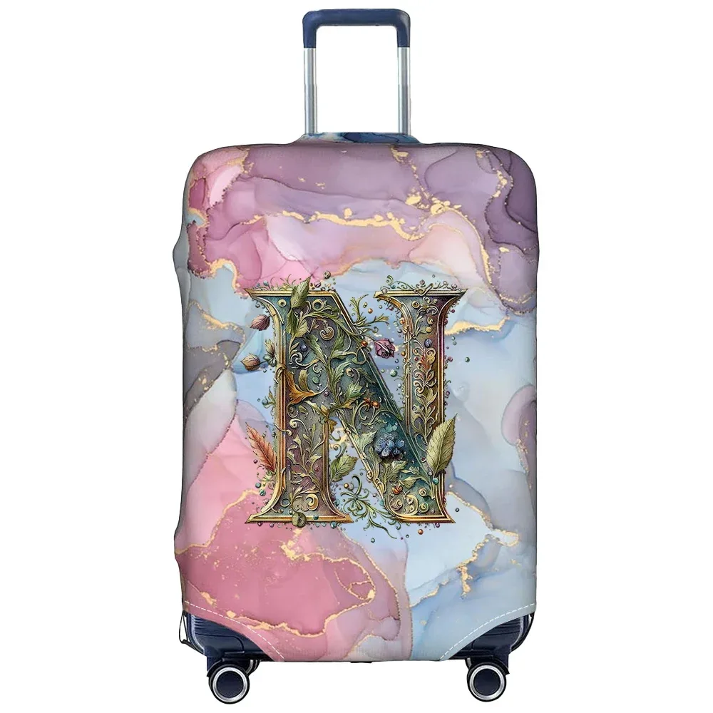 housse de protection pour bagages en tissu extensible, étui de protection pour valise série graphique, housse anti-poussière pour bagages, valise adaptée de 18 à 32 pouces