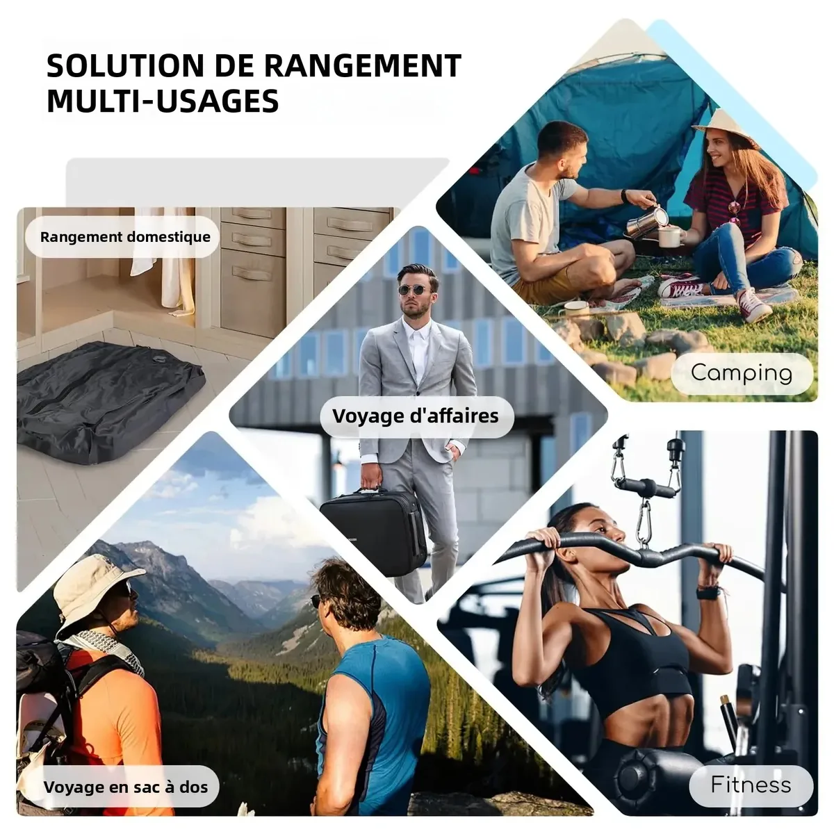 sacs de rangement sous vide en tpu 28l, sacs de voyage imperméables, cubes d'emballage, organisateur, accessoires de voyage, sac de voyage