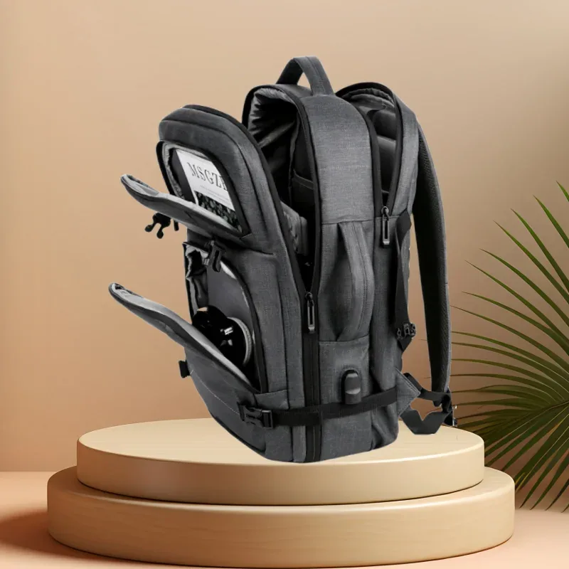 Sac à dos d'affaires de luxe pour hommes et femmes, sacoche pour ordinateur portable 15.6 pouces, sac d'école USB, sac à dos pour ordinateur, Mochila, sac de voyage
