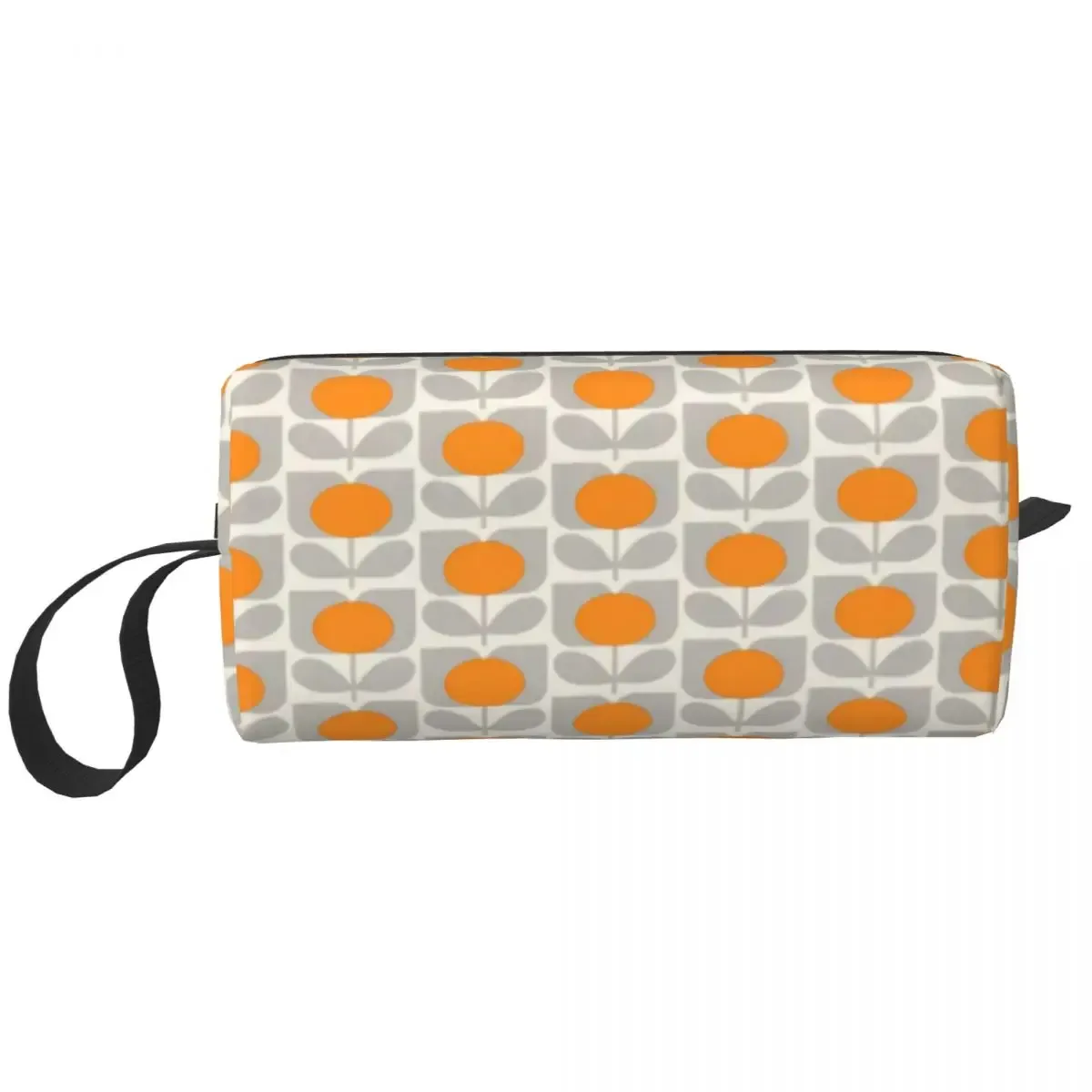 orla kiely-trousse de toilette de voyage à imprimé personnalisé de fleur d'émeraude, sacs de rangement de maquillage et de cosmétique pour femme, trousse de trousse dopp
