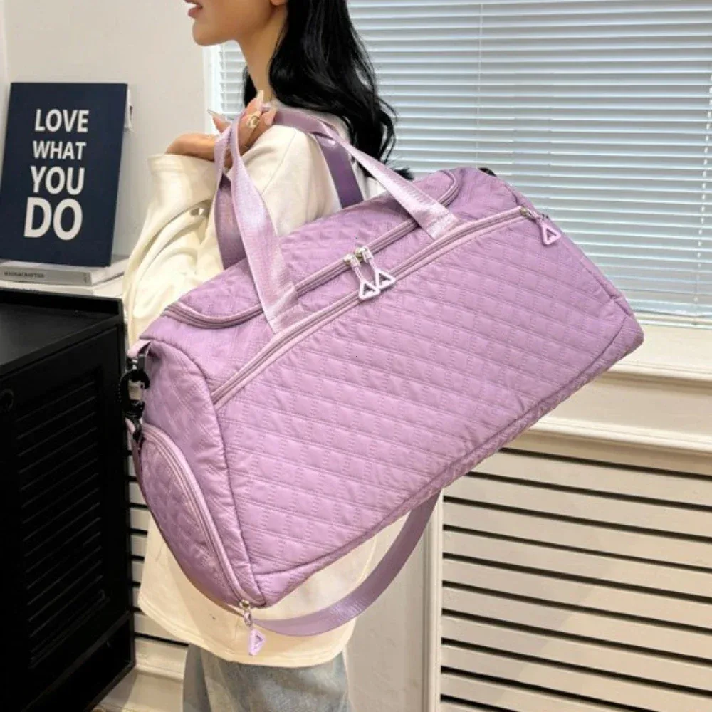 nouveau sac polochon de voyage oxford pour hommes femmes fourre-tout de sport étanche épaule week-end sacs de nuit sacs fourre-tout de grande capacité