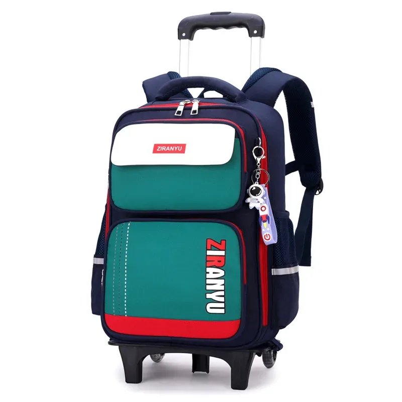 sacs à dos roulants pour enfants de l'école primaire chariot école étudiant sac à dos sac à roulettes retour à l'école sacs à dos avec roues