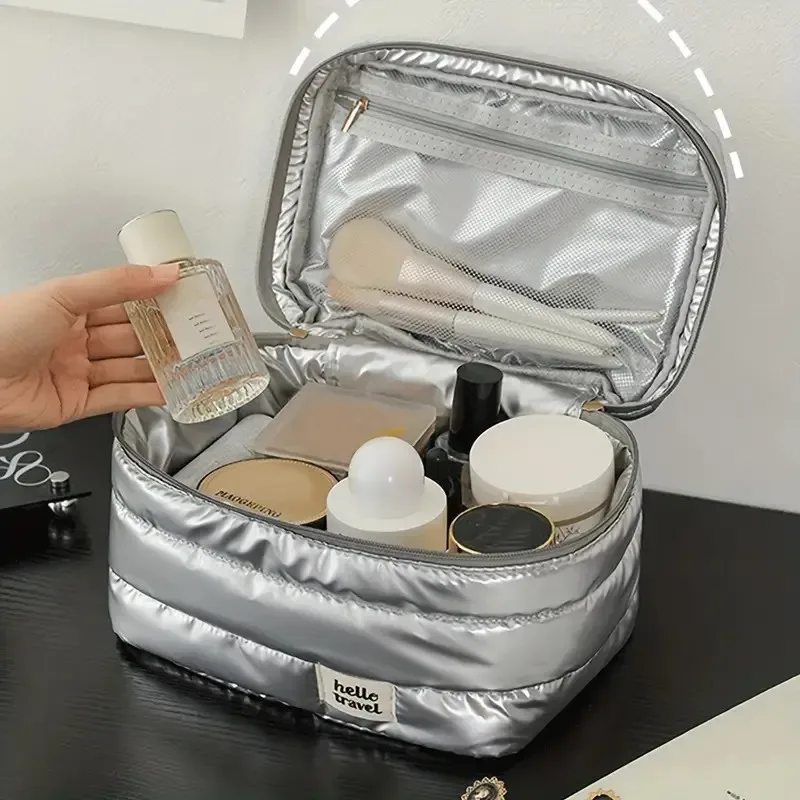 Trousse de maquillage de voyage de grande capacité, sac à cosmétiques multifonctionnel Portable à la mode, sac de rangement de toilette étanche