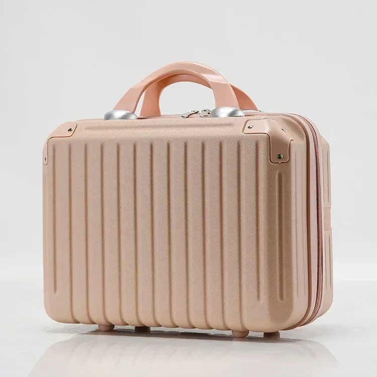 valise légère et portable de grande capacité pour femme, sac de rangement de cosmétiques à fermeture éclair, mini valise d'embarquement, 16 pouces