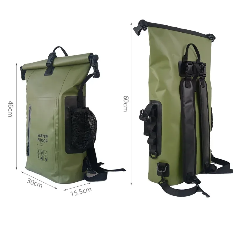Sac à dos étanche de sport en plein air, voyage décontracté, escalade, camping pique-nique, sac à bagages étanche vert