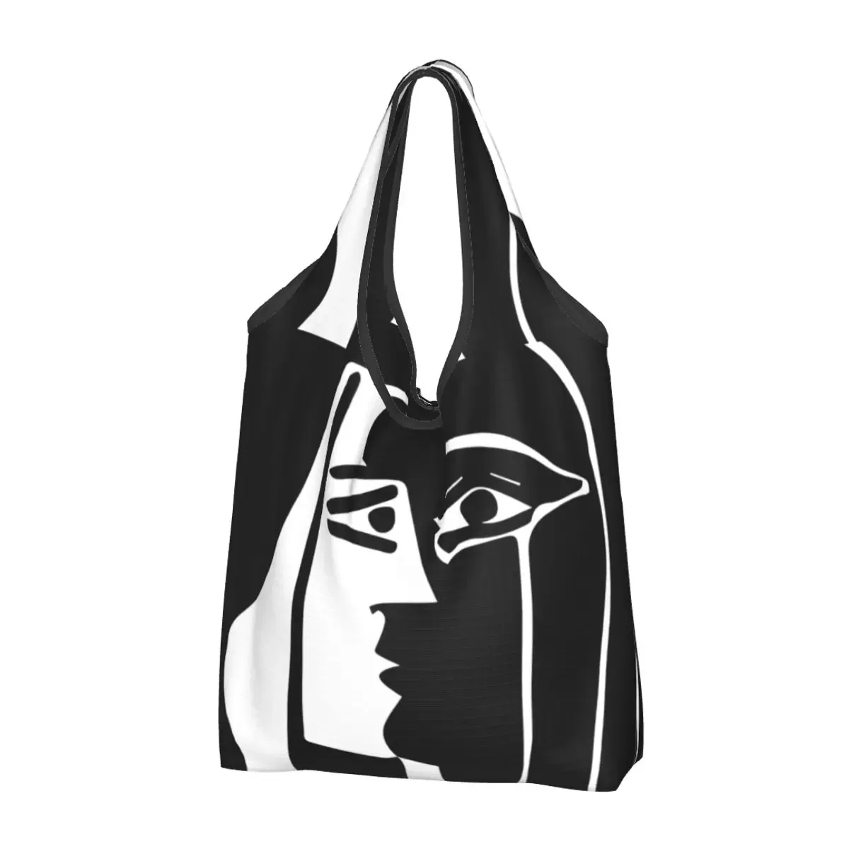 personnalisé drôle espagne pablo picasso guernica shopping sac fourre-tout portable épicerie shopper sac à bandoulière