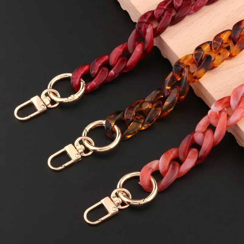 acrylique remplaçable détachable sac chaîne sangle sac à main sac à main sangles résine bandoulière sac à bandoulière bricolage accessoires