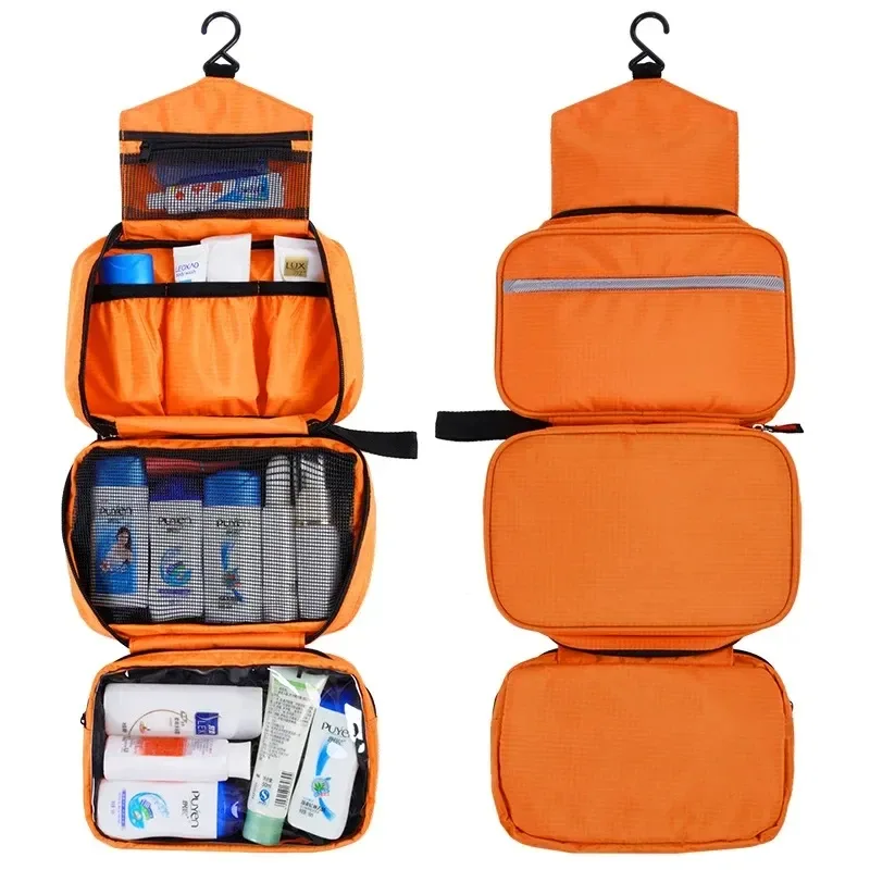 trousse de toilette suspendue pour hommes, grands sacs à cosmétiques imperméables, organisateur de voyage, articles de toilette pour dames, maquillage, toilettes, kit de salle de bain pliable