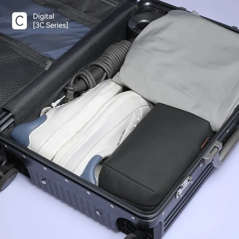 mark ryden-sac de rangement portable, sacs de rangement pour câble numérique, organisateurs de voyage, sac de rangement pour cosmétiques prise chargeur étanche