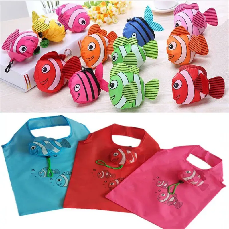 grand sac de courses pliable réutilisable, fourre-tout d'épicerie en nylon pour femmes, sac à main de supermarché, sacs fourre-tout de magasin de poissons en carton