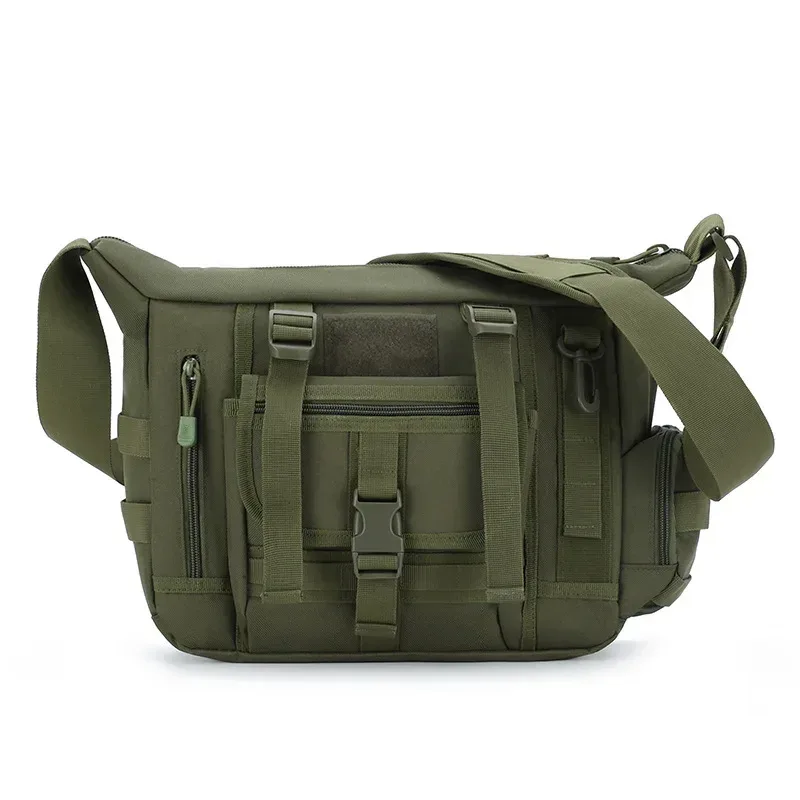 sac à bandoulière militaire tactique étanche multi-poches, sac à bandoulière pour ordinateur portable, sac messager molle pour documents a4, fourre-tout de voyage