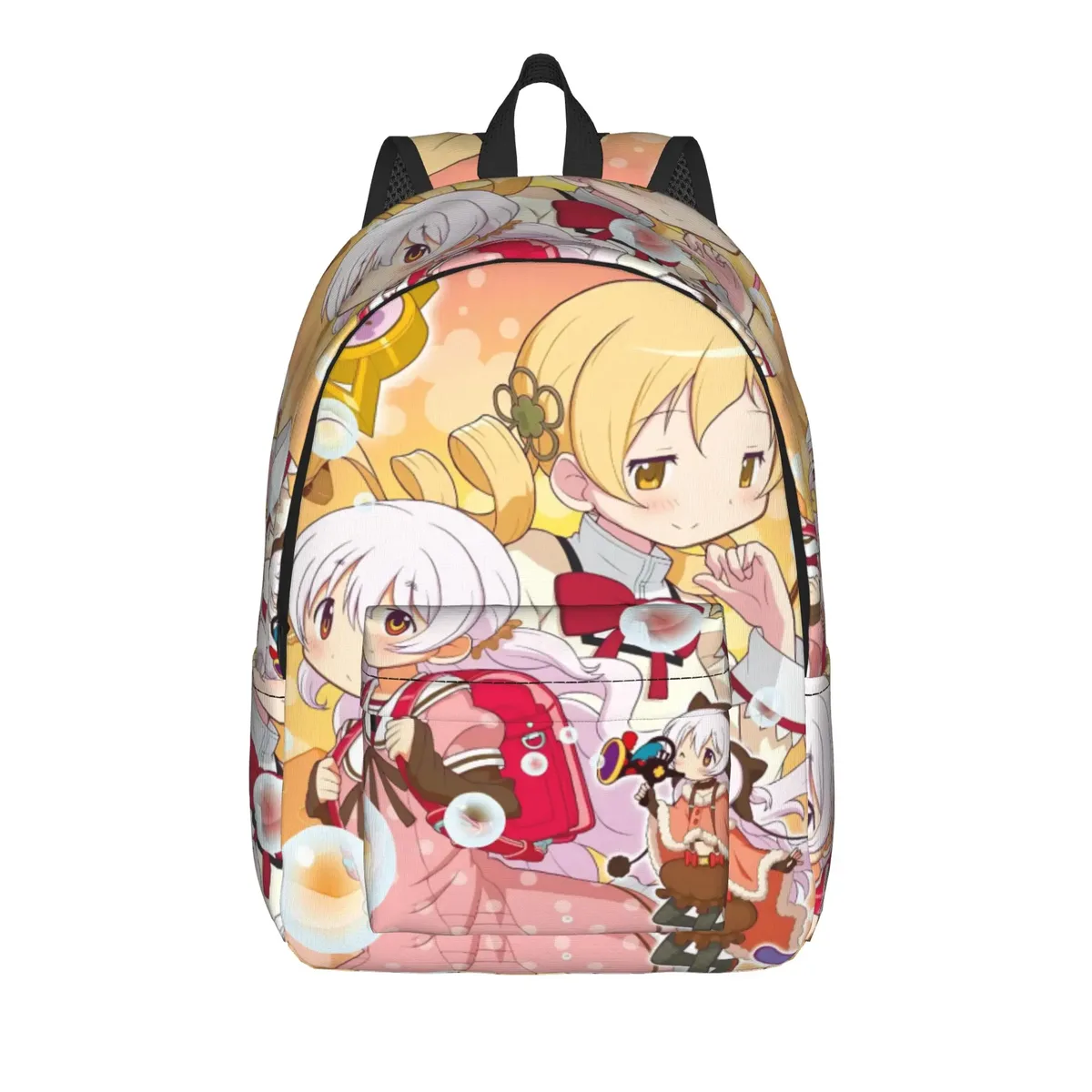 sac à dos anime puella magi madoka magica pour hommes et femmes, sac à dos d'école secondaire, sac à bandoulière pour ordinateur portable kaname madoka