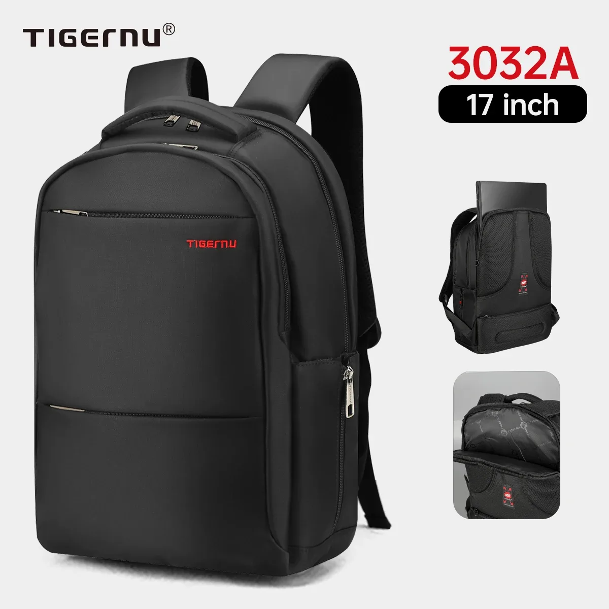tigernu hommes sac à dos 15 17 19 pouces sac à dos pour ordinateur portable pour hommes pour femmes sac à dos d'affaires cartable voyage sac à dos sacs sac à dos