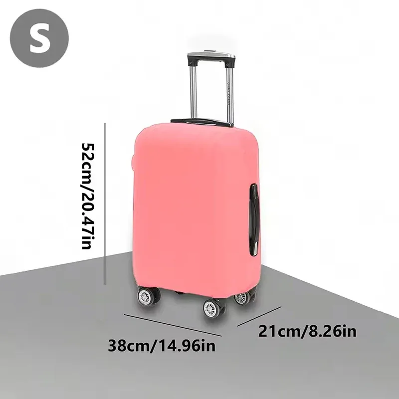 housse de protection pour valise de voyage, housse de protection pour bagages, couleur unie, adaptée aux valises de 18 à 32 pouces.-zmt