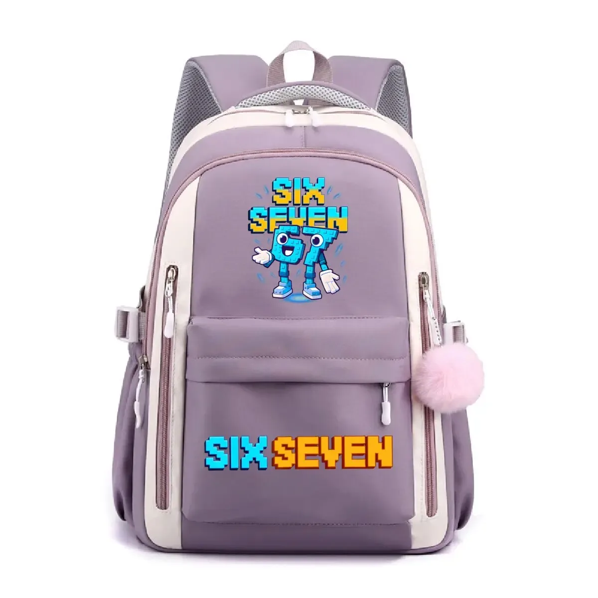 sacs d'école pour adolescents six seven graphique italien brainrot drôle sac d'université étanche oxford grande capacité sacs à dos pour jeunes