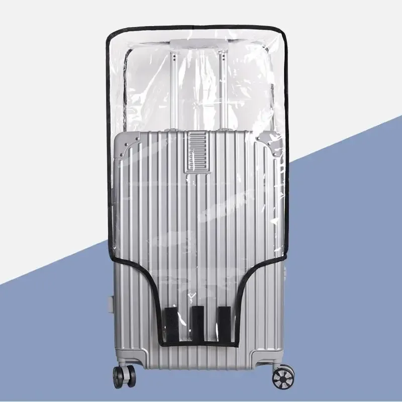 housse de protection transparente pour bagages de voyage, imperméable, anti-poussière, pour valise de 18 à 30 pouces