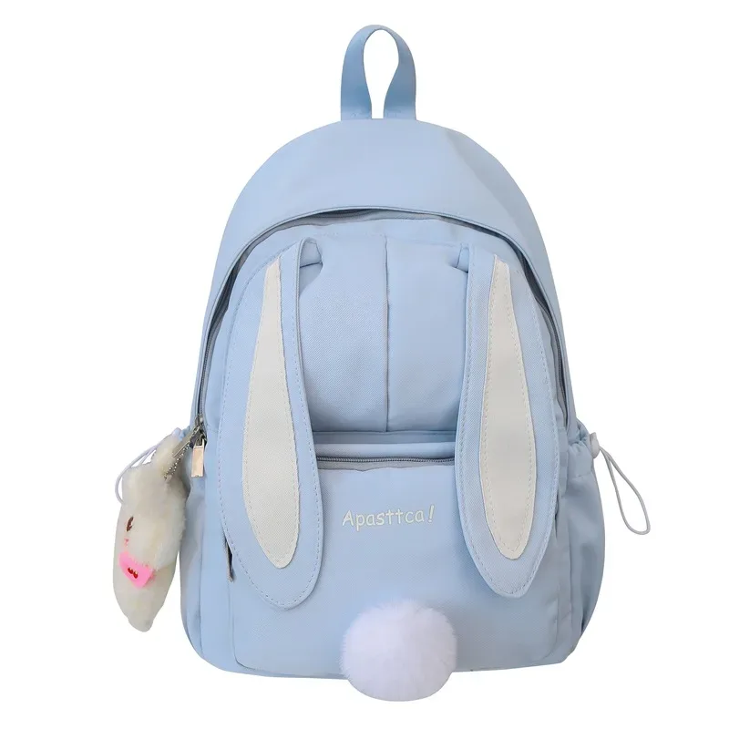 sac à dos coréen style oreilles de lapin, grande capacité, double bandoulière, pour lycéennes et étudiantes, frais et mignon, ny