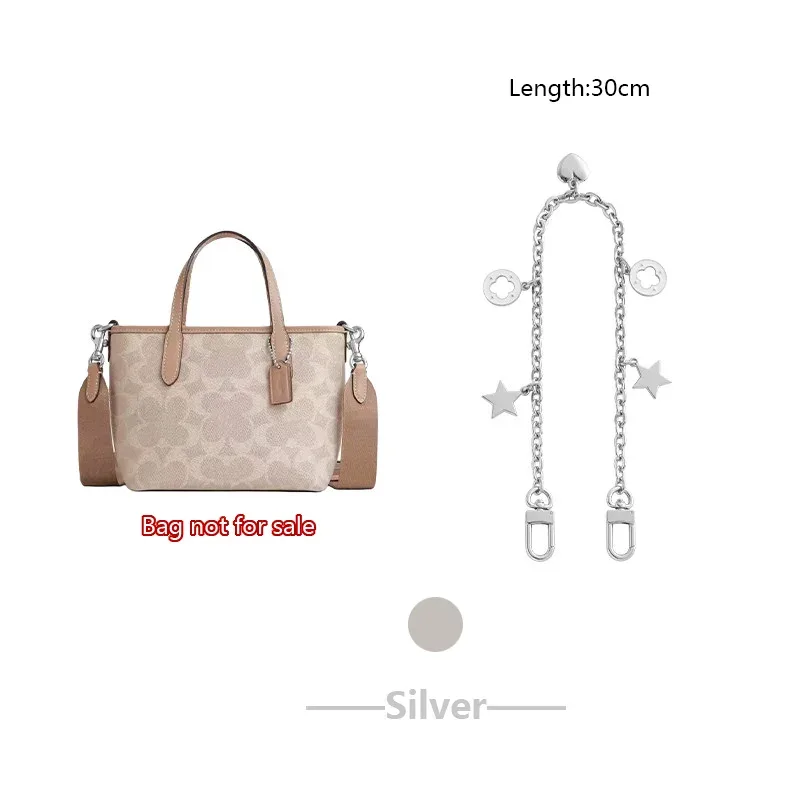 bandoulière pour sac coach city15 mini tote, sangle de sac avec chaîne décorative, accessoires de remplacement pour sac bandoulière