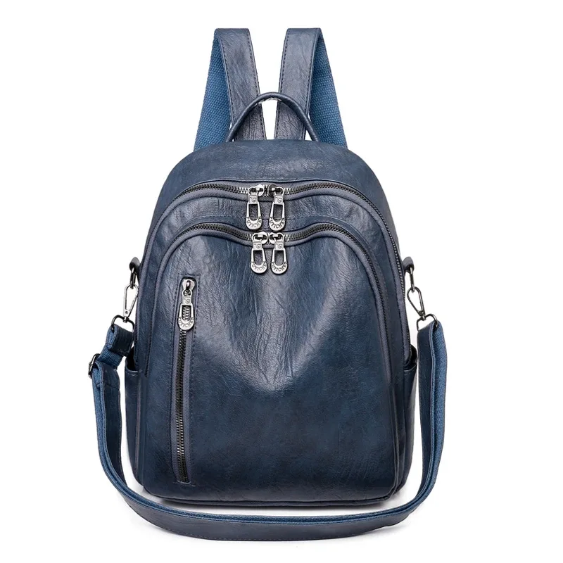 sac à dos à double usage en cuir souple pour femmes, nouveau sac de voyage décontracté de grande capacité, polyvalent et haut de gamme, petit ba, 2024