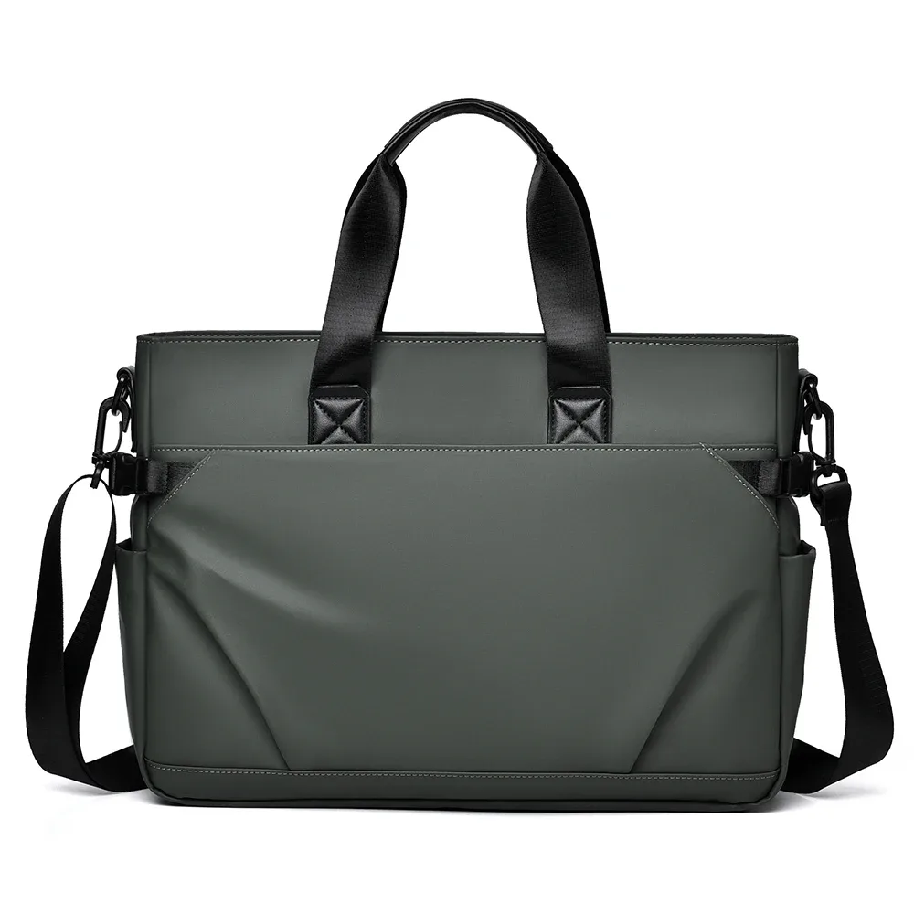 sac à main d'affaires pour hommes, grande capacité, mallette de rangement pour ordinateur de 15.6 pouces, peut être inséré dans le chariot, sac de banlieue multicolore