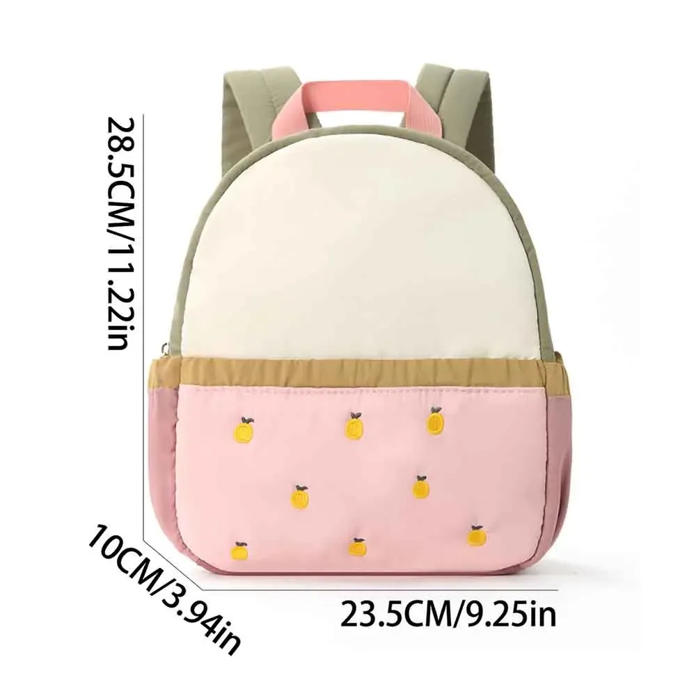 sac à dos léger personnalisé pour bébé avec broderie de nom, sac à collation pour enfants, cadeau pomme, sac à dos de maternelle