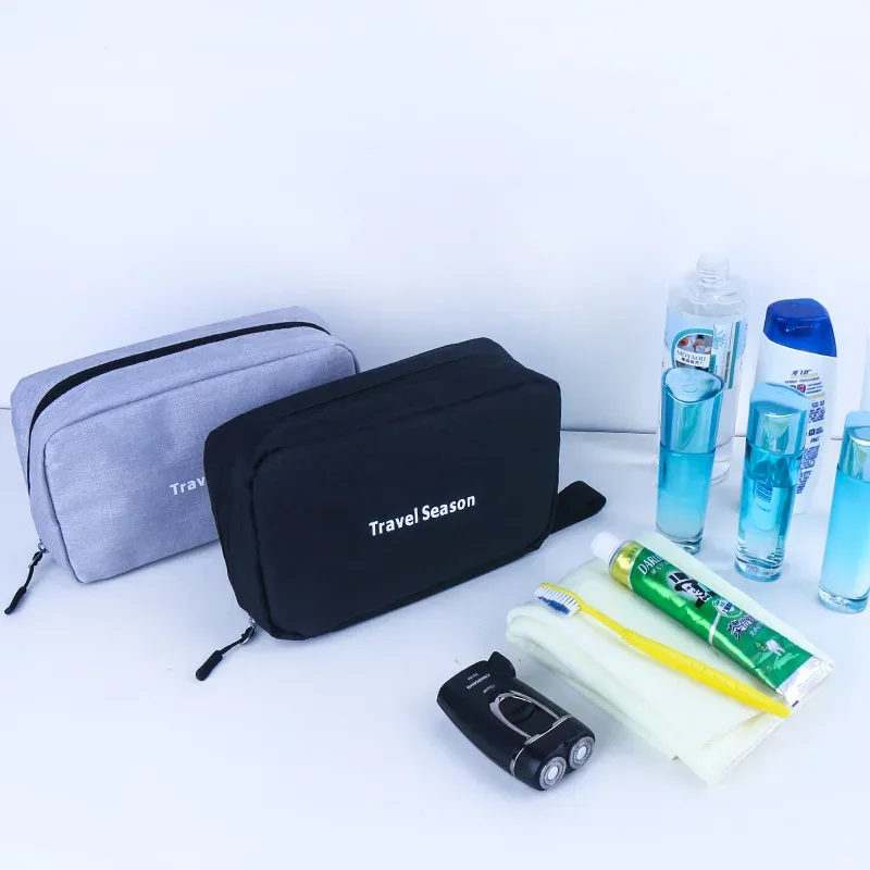 trousse de toilette de voyage suspendue pour hommes et femmes, imperméable, maquillage, cosmétique, esthéticienne, sac pliable, organisateur de salle de bain et de douche