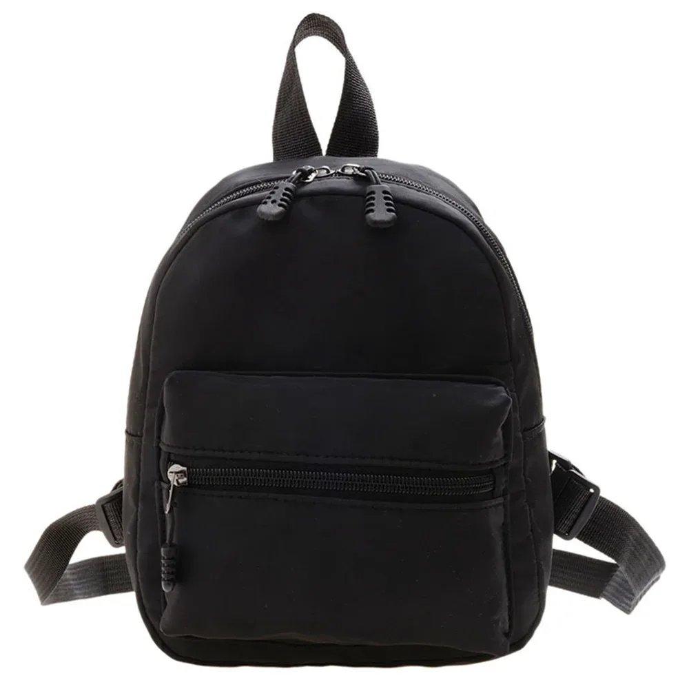 sac d'école holographique en nylon pour femme, petit cartable décontracté, sac de voyage pour adolescent, sac à dos étudiant, coréen, solide, document, sr
