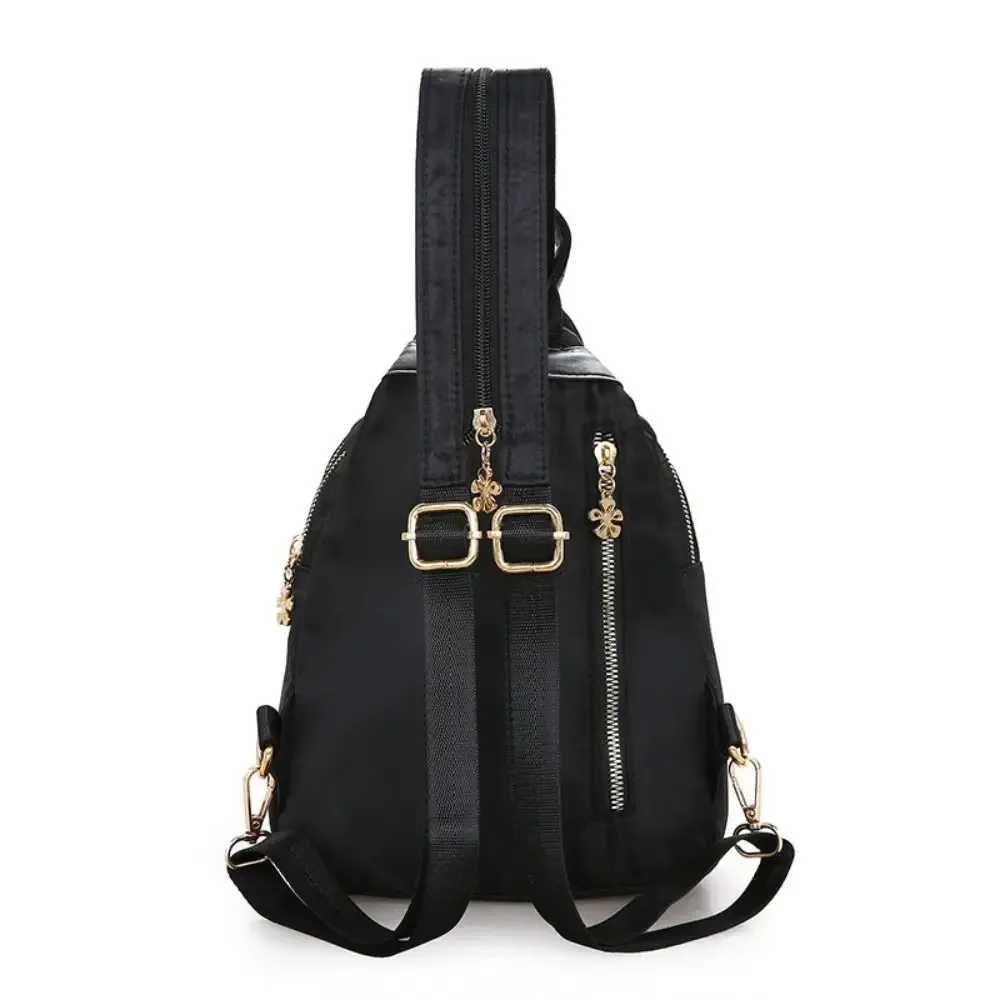 mode broderie sac décontracté imperméable oxford femmes sac à dos femme grande capacité voyage sac à main shopping boutons-pression sac à bandoulière