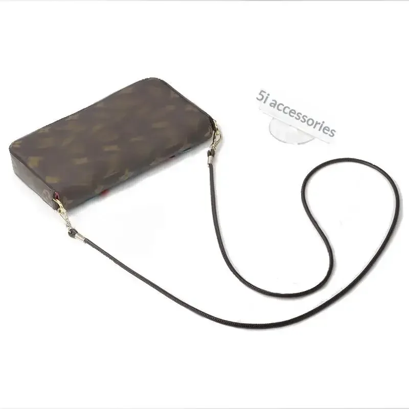 sangle de sac ronde en cuir pu, tendance, remplaçable, pour sac à bandoulière ou sac croisé, avec cordon pour étui de téléphone