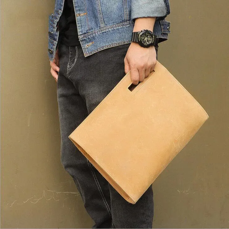 maheu porte-documents en cuir sac de fichiers pochette de documents en cuir véritable en vedette sac à main de fichier a4 en cuir de cheval fou affaires formelles