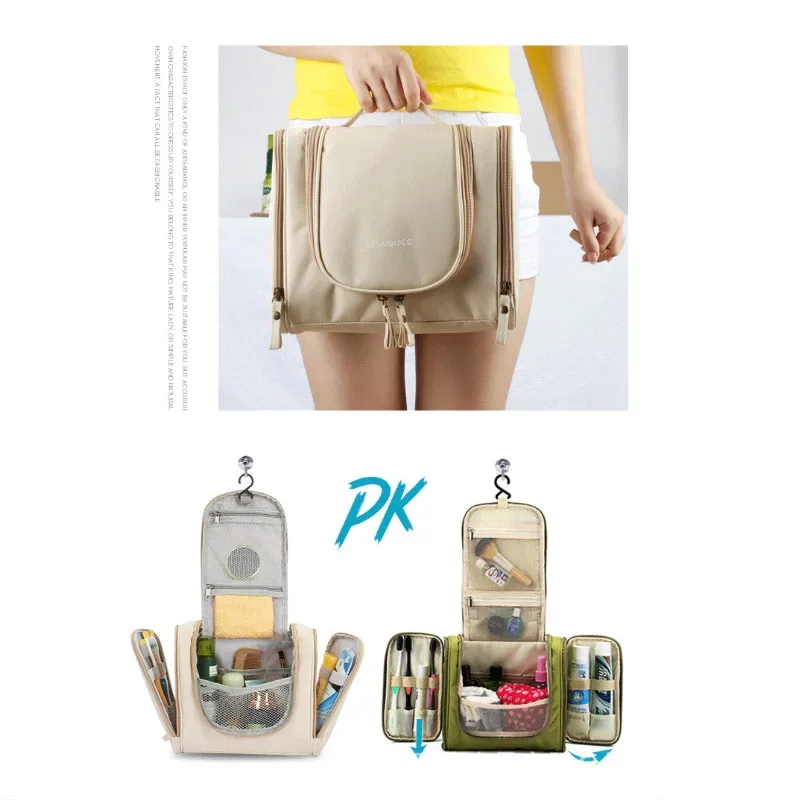 denuoniss – sac à cosmétiques pour femmes, sac de voyage de bonne qualité, organisateur de cosmétiques, sac de maquillage portable à fermeture éclair, sac de cosmétiques de stylistes