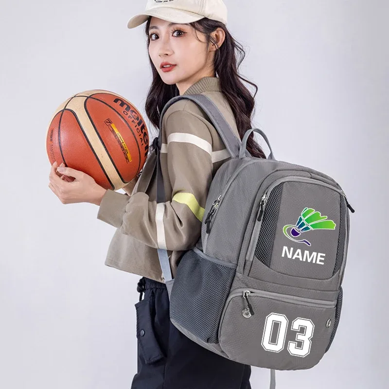 sac à dos de sport personnalisé, sac de basket-ball, sac à dos d'entraînement de football, sac de rangement de volley-ball, match d'équipe, numéro de logo imprimé