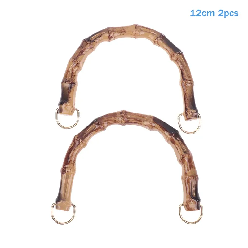 2 pièces 10,5/12 cm poignées de sac en plastique, poignées de sac tissé, sangle de remplacement pour sac à main, sac fourre-tout, sac à main femme