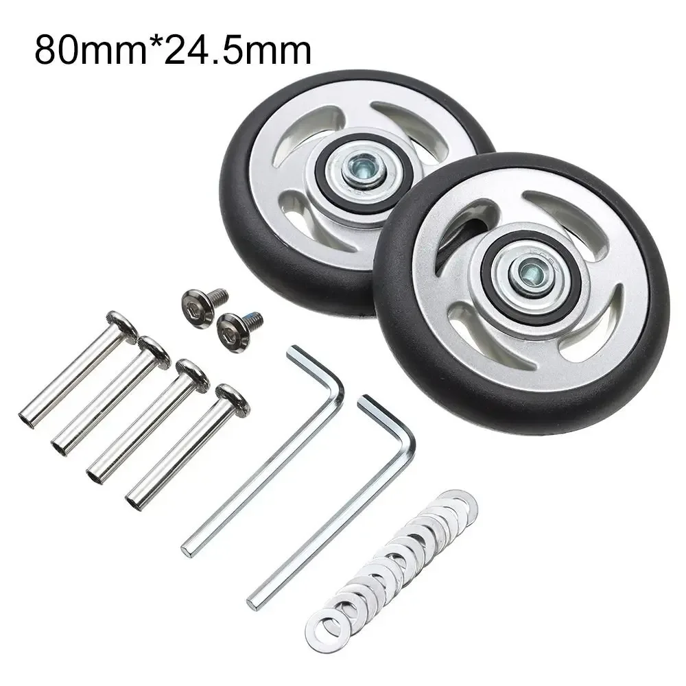 kit de réparation de roulettes de valise avec axe et roue directionnelle pour bagages, avec vis de fixation