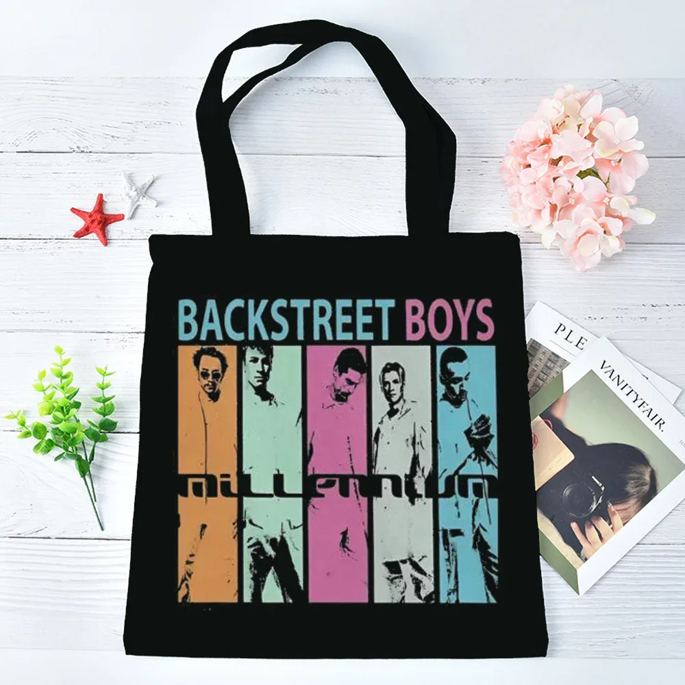 sac fourre-tout backstreet boys pliable réutilisable sac cabas totebag épaule femme