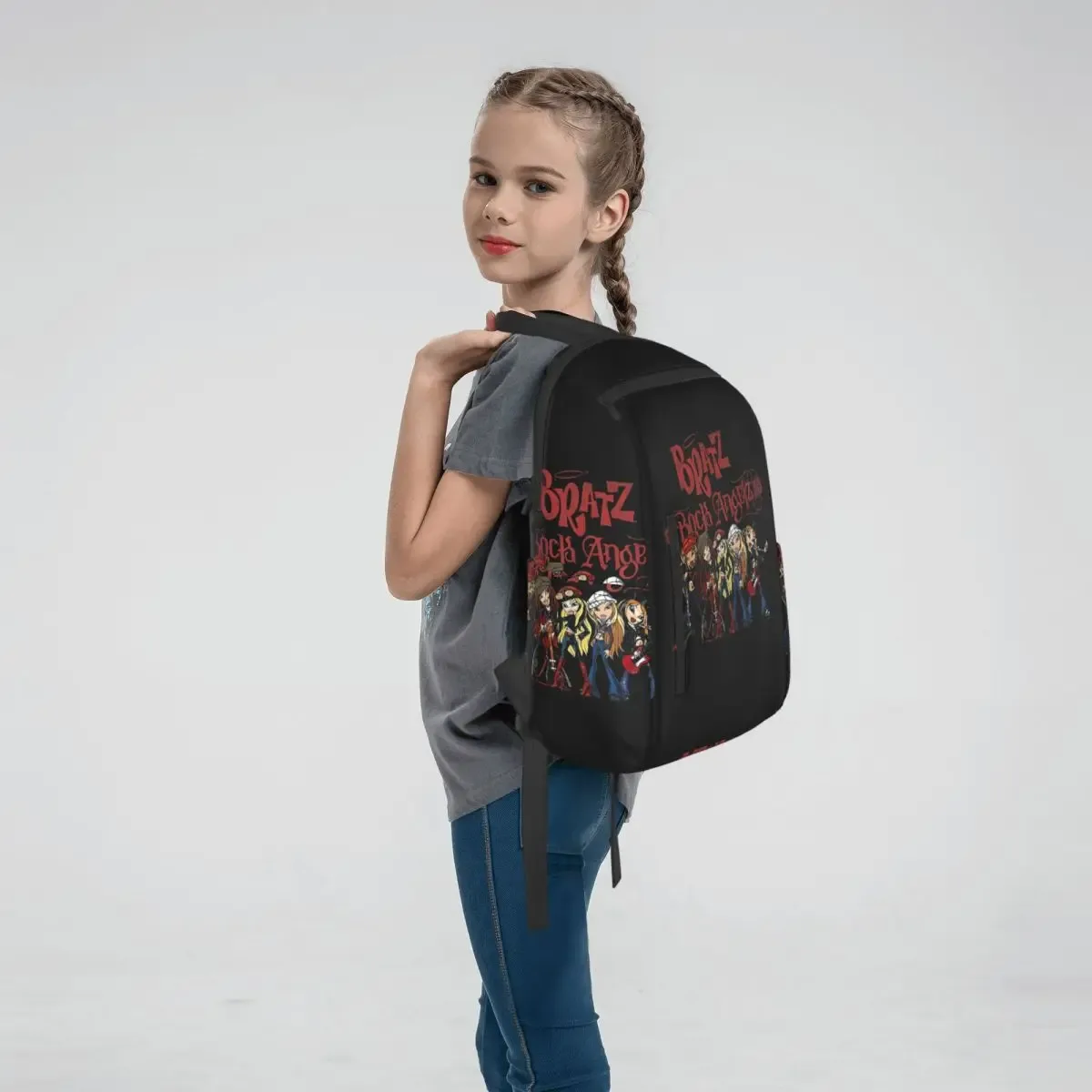 sac à dos bratz rock angelz group shot, sac à livres pour étudiants, sac d'école pour enfants, sacs à bandoulière pour ordinateur portable, garçons et filles