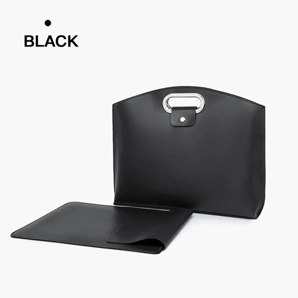 sac fourre-tout de bureau en pu tendance, couleur unie, pour ordinateur portable, grande capacité, sacoche pour filles
