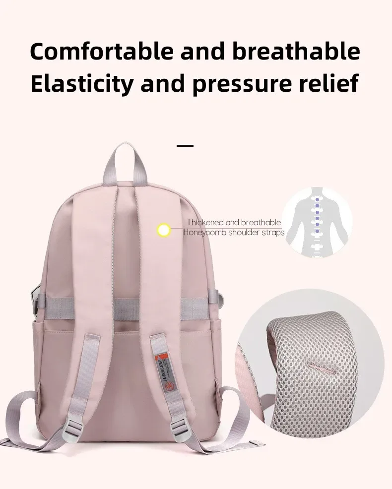 nouveau sac à dos de voyage pour filles, sac à dos imperméable de grande capacité, sac à bandoulière en nylon pour collégiennes
