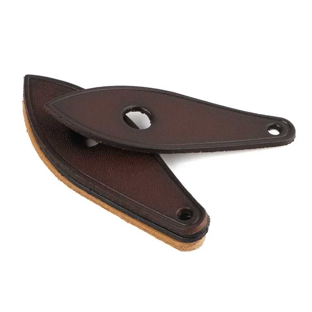 tirette de fermeture éclair en cuir vachetta avec trou, tête de fermeture éclair de remplacement, adaptée aux sacs à main, sacs à dos, vestes, accessoires de sac diy, 2 pièces