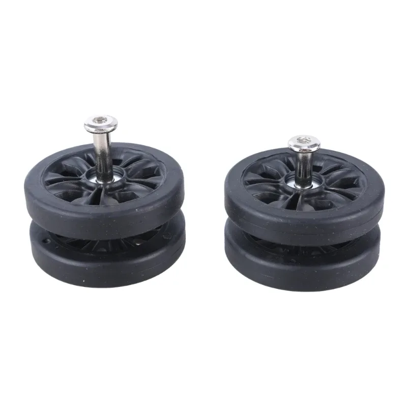 lot 8 roues remplacement pour valise roulettes en plastique 55x11mm