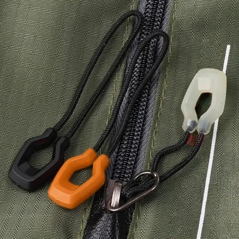 extracteurs de fermeture éclair lumineux, extension de fermeture éclair pratique pour sac à dos, veste, accessoire de fermeture éclair pour tente, outil de tête coulissante, 6/12 pièces