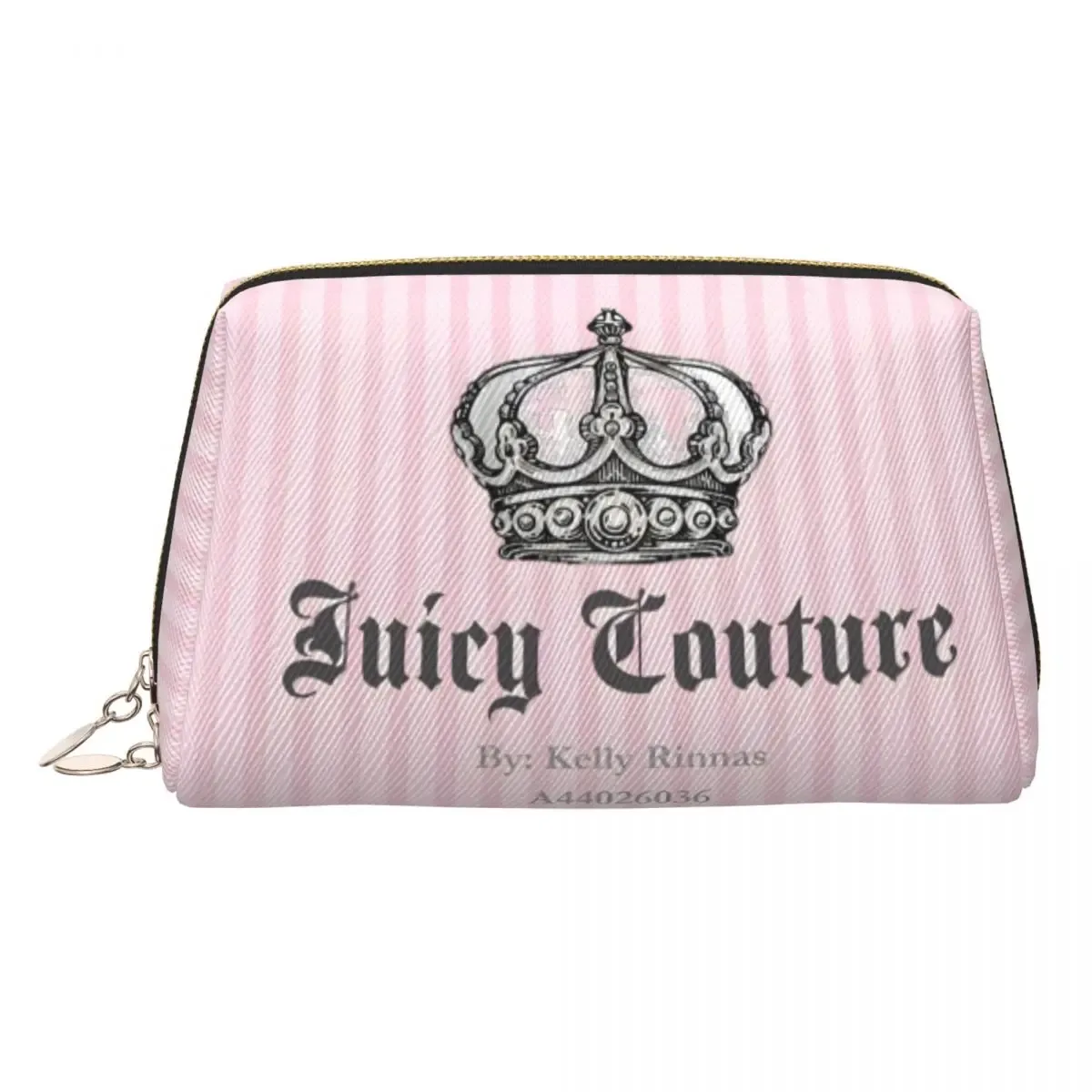 sac de maquillage j-juicy-c-couture, pochette à fermeture éclair, sacs cosmétiques de voyage, grand sac cosmétique portable en cuir pour femmes