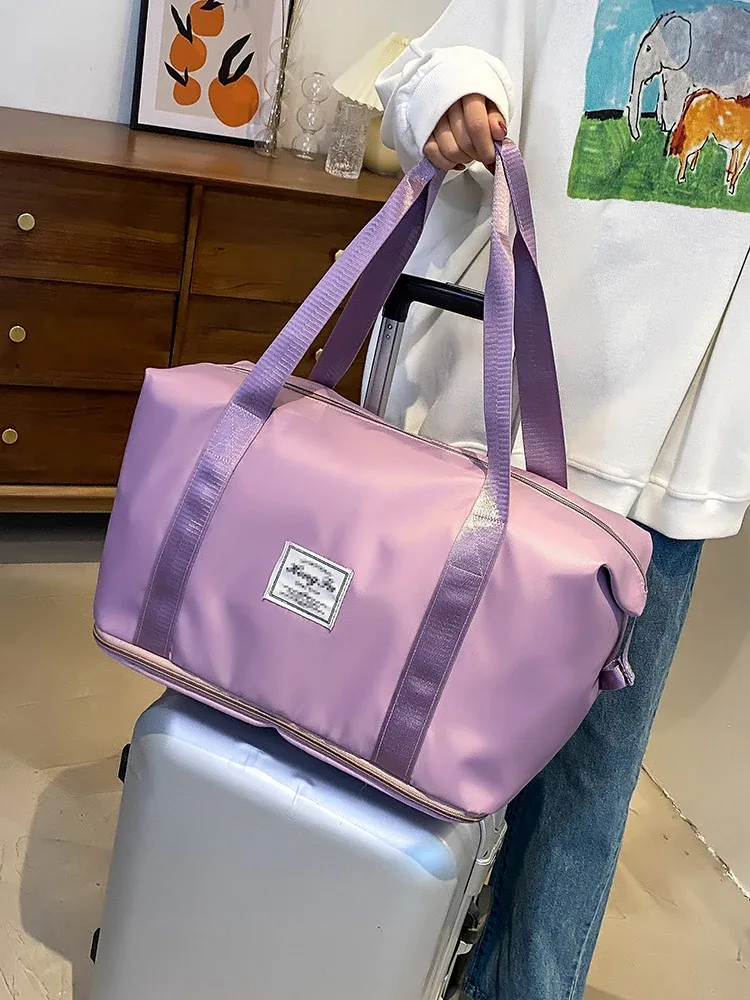 unixinu sac de voyage à main en nylon imperméable à l'eau sport sacs fourre-tout de sport pour femmes grande capacité de stockage bagages sac à main