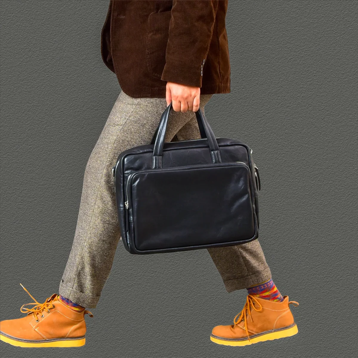 pndme affaires simple haute qualité en cuir véritable hommes porte-documents noir voyage en plein air travail luxe doux en cuir de vache sac à main