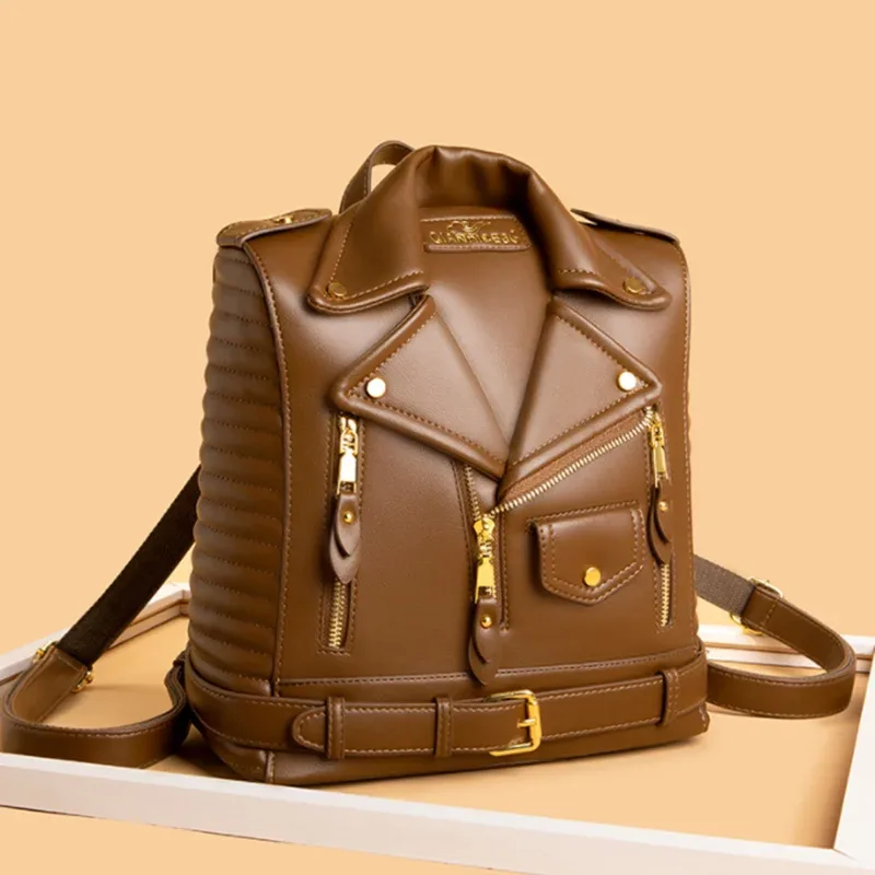 anti-vol fermeture éclair femmes sac à dos 2026 moto épaule jecket sac voyage grand sac à dos mode dames sac à dos sacs d'école
