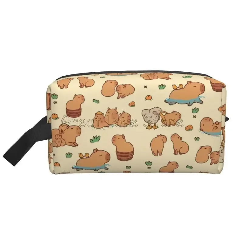 mignon capybara be cappy voyage sac cosmétique grande capacité pochette de maquillage étanche accessoires de toilette organisateur pour femmes filles