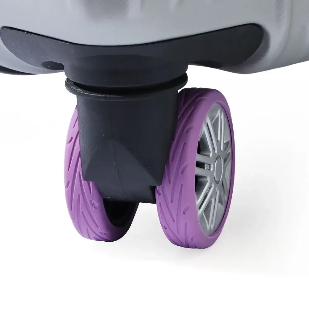 8 pièces/ensemble pièces de valise essieux bagages de voyage roulettes chaussures réduire l'usure de roue avec son silencieux bagages couvre-roues réduire le bruit