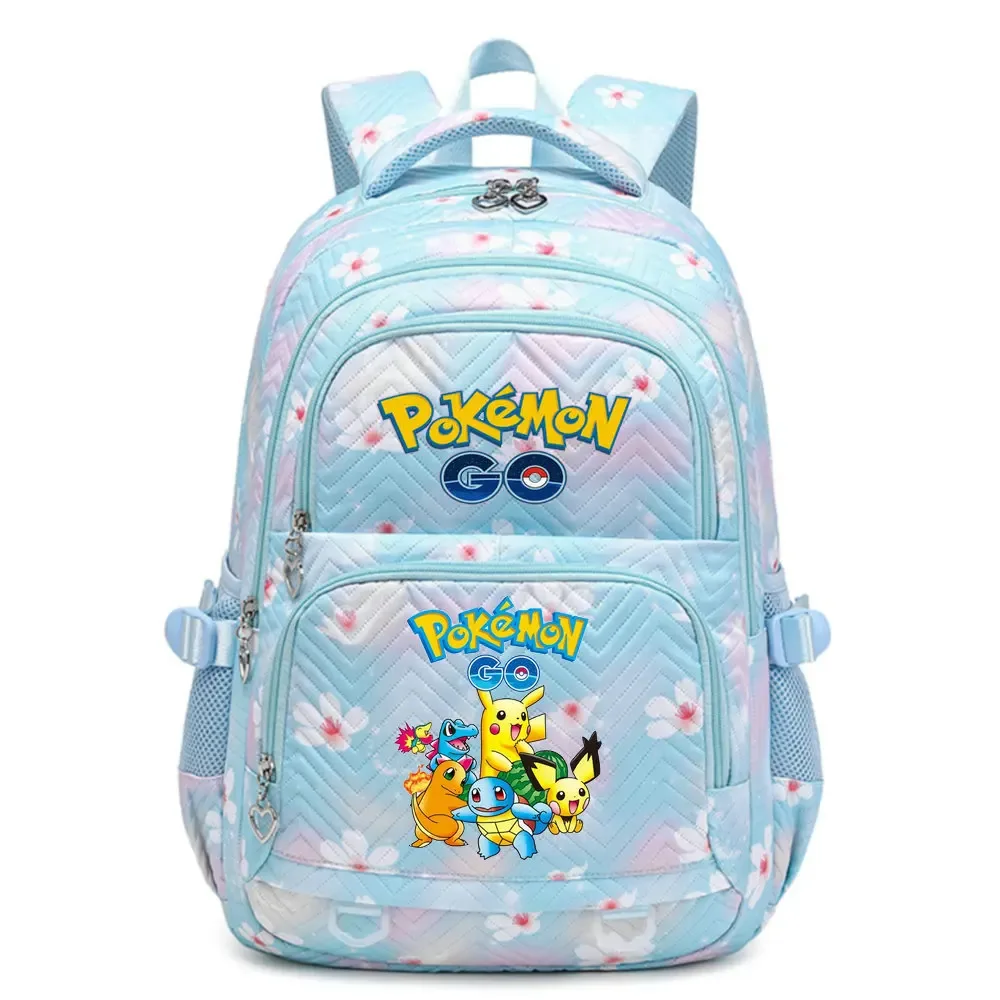 sac à dos pokemon pikachu de grande capacité pour filles, sac de voyage quotidien, sac à bandoulière pour femmes, 4 couleurs